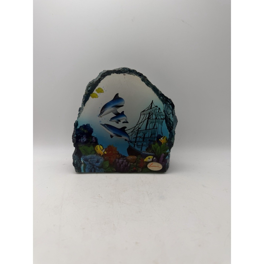 Lassen Collection A Perfect World Dolphin Resin Sculpture Westland Giftware